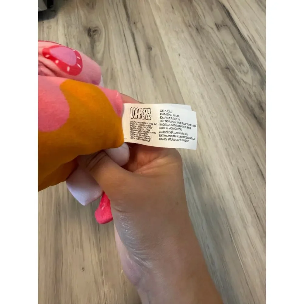 Loaferz Squishy Strawberry Cow Bread Blind Bag Plush Pink Stuffed Animal